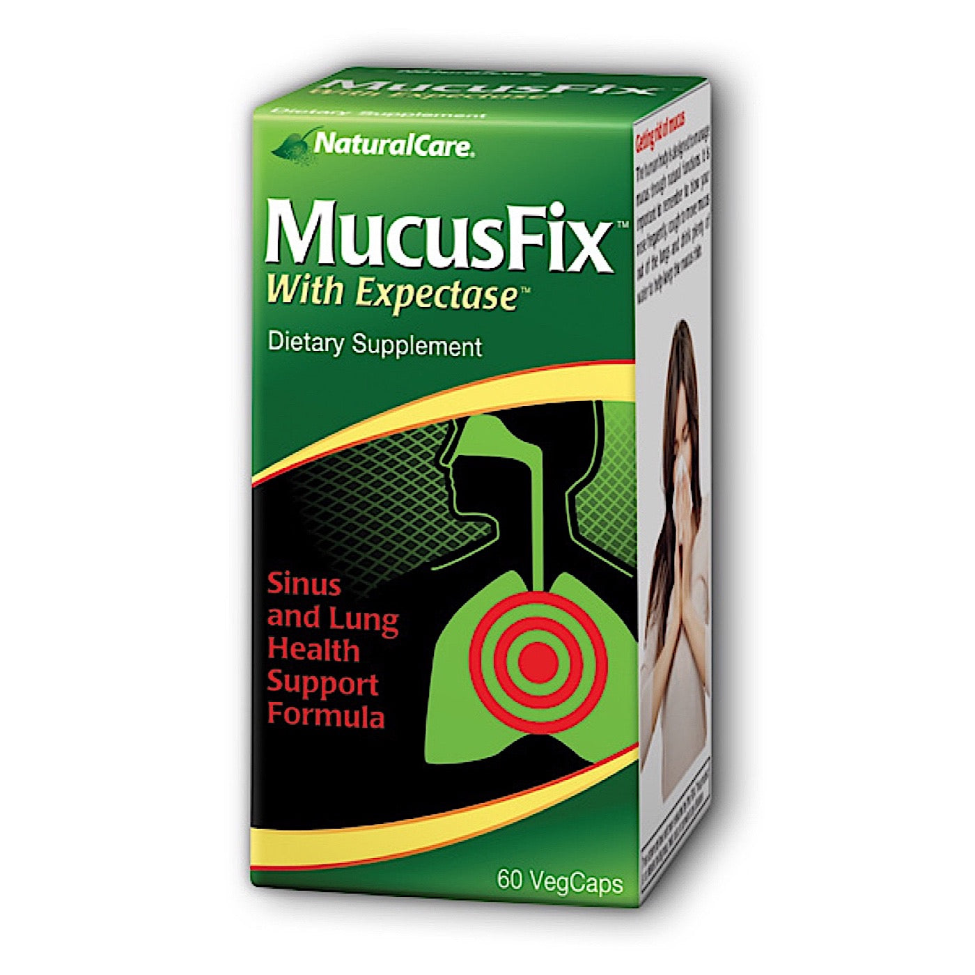 NaturalCare, MUCUSFIX 60VC, 60 VegCaps UPC 705692229691 | HiLife Vitamins